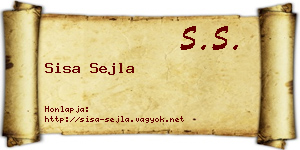 Sisa Sejla névjegykártya